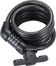 Bbb Cycling Codeguard-Kabel – Fahrradschloss mit einstellbarem Code – Länge: 180 cm – Dicke: 12 mm – Kabelschloss für Stadtfahrrad, Rennrad, Mountainbike – BBL-101b