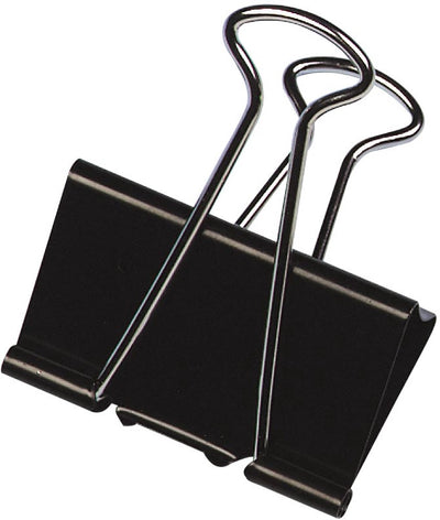 Q-Connect Foldback-Clip, schwarz, 42 mm, Karton à 10 Stück