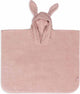 Jollein – Baby-Frottee-Badeponcho – Kinder-Badeumhang mit Kapuze – Wildrosa
