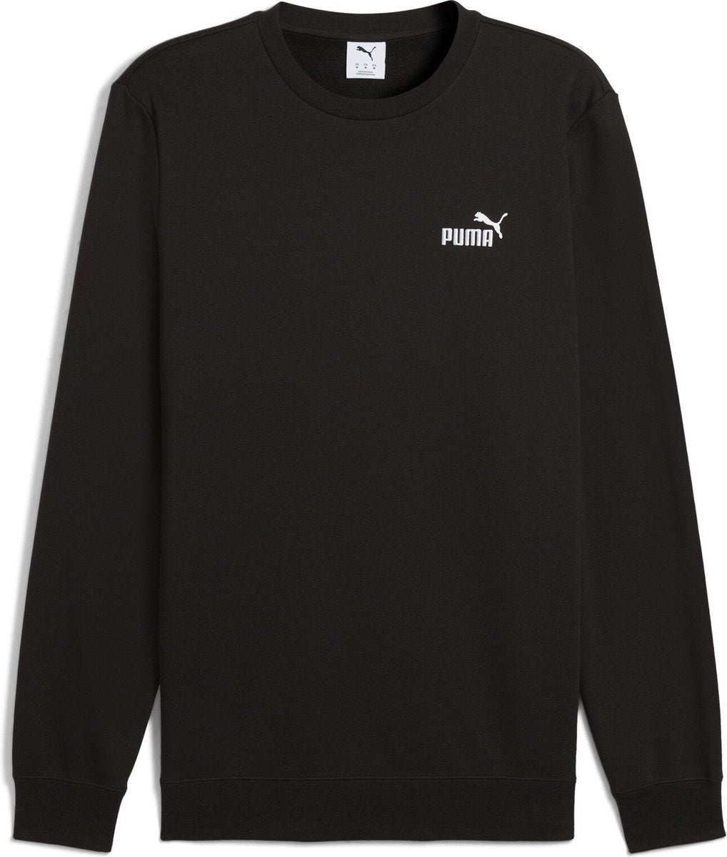 Puma ess klein Nr. 1 Logo Crew FL Unisex-Pullover – Schwarz