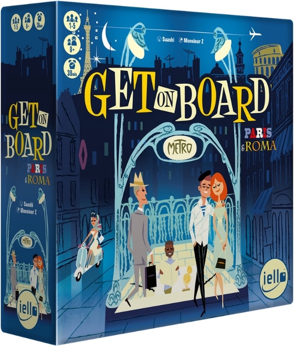 Iello Get on Board Paris Roma – Brettspiel