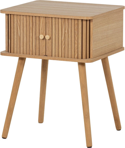 Woood Karri Nachttisch gerade – MDF-Kiefer – natur – 58 x 45 x 40