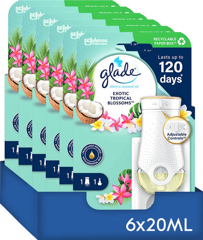 Glade elektrischer Duftölhalter mit exotischen tropischen Blüten