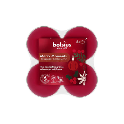 Bolsius Maxilicht Merry Moments 8 Stück