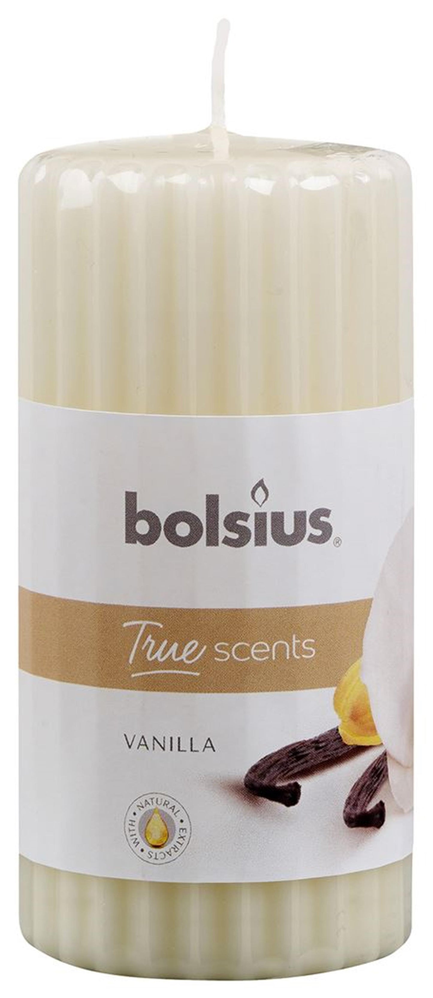 Bolsius Stumpenkerze Duft Vanille 120 58