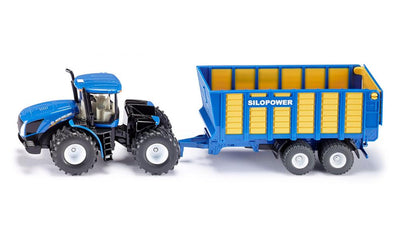 Siku 1947 New Holland mit Silierwagen