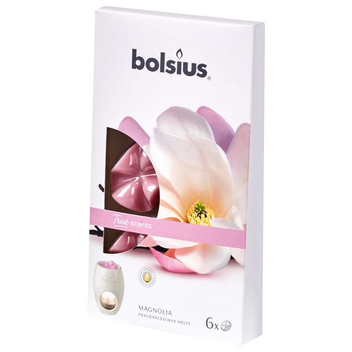 Bolsius Schmelzduftwachs Magnolie 6 Stk