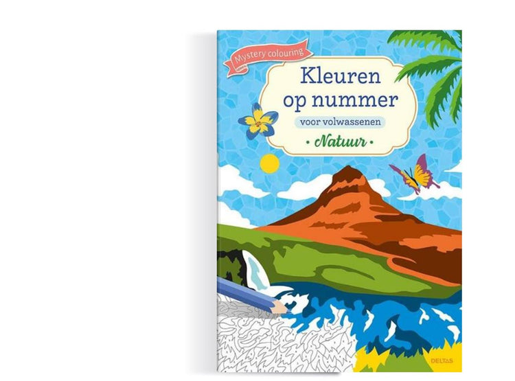 Deltasfarben nach Nummer für Erwachsene Natur Malbuchbuch