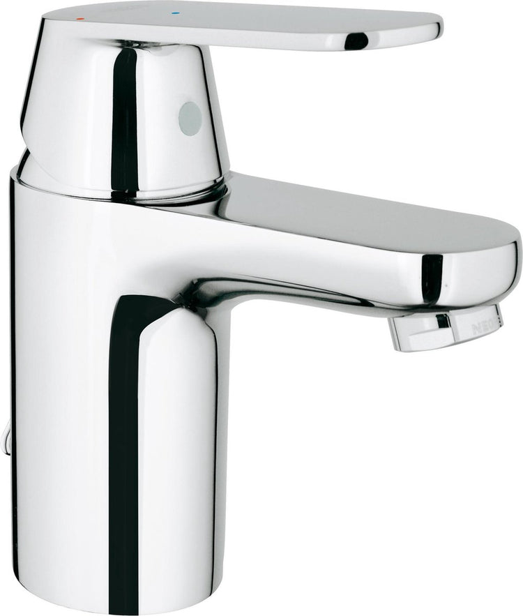 Grohe Eurosmart Cosmopolitan Waschtischarmatur – niedriger Auslauf – Ausziehkette mit Stopper – Chrom – wassersparend