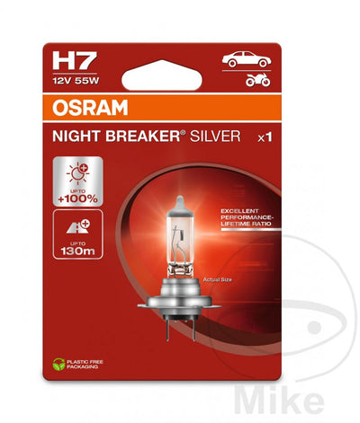 Osram Night Breaker Silber Autolampe H7 12V 55W