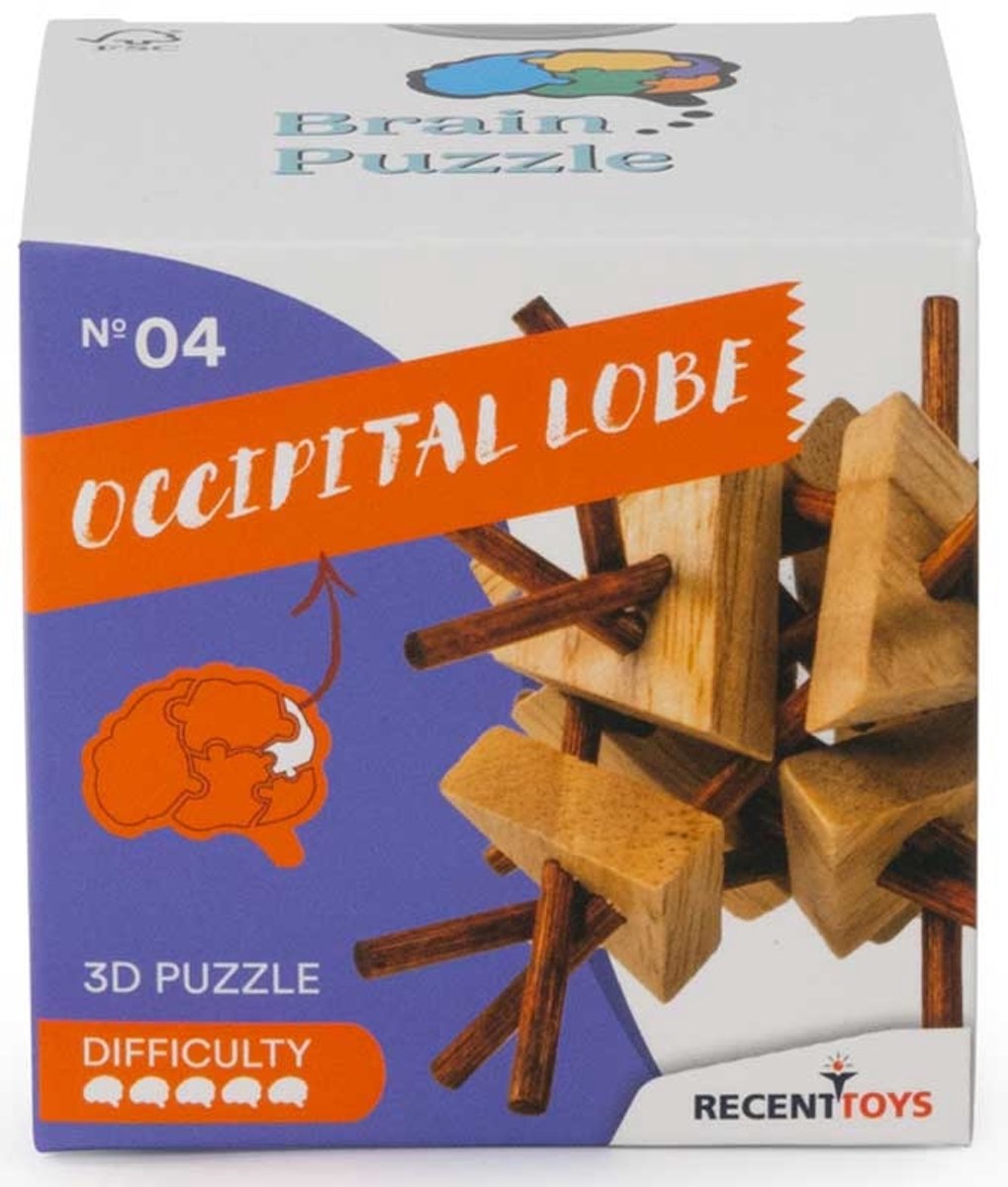 Markenloses Sans-Marque-Neueres-Spielzeug-Denkspiel aus Holz – Brain-Puzzle-4-Denkspiel.