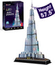 Kubikfun 3D -Puzzle -Burj Khalifa mit LED -Beleuchtung