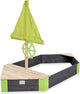 Exit Toys Exit Axent Holzsandkasten Boot 190x90cm – Outdoor-Sandkasten – Kindersandkasten – FSC-Holz – Garten