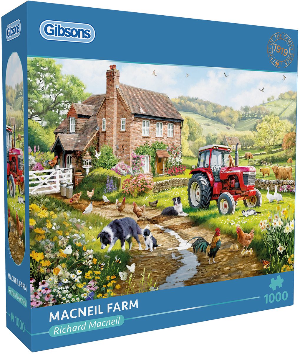 Gibsons – Macneil Farm (von Richard Macneil) – 1000 Teile 68×49 cm (B×H) – Puzzle für Erwachsene