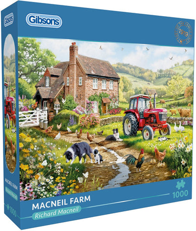 Gibsons – Macneil Farm (von Richard Macneil) – 1000 Teile 68×49 cm (B×H) – Puzzle für Erwachsene
