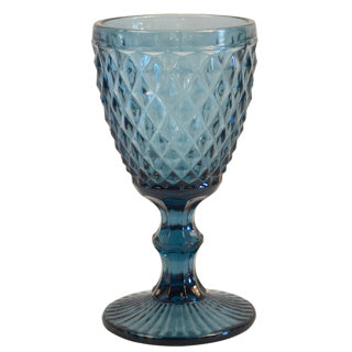 Diamantweinglas 20cl blau