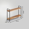 Metaltex York Lava Gewürzregal 2 Ebenen 8x34x23 cm