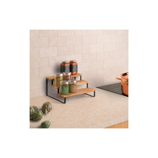 Metaltex York Lava Gewürzregal 3 Etagen 23x27x13 cm