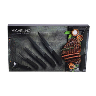 Michelino Messer Set 6-teilige Schwarz