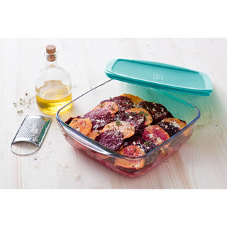 Pyrex Cook and Store 1l Quadrat 20 x 17 cm mit Deckel