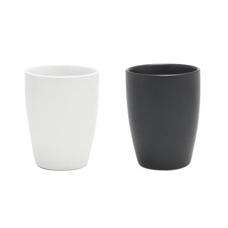 Kaffeetasse ohne Ohr schwarz oder weiß 340 ml