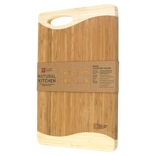 Bambus Schneidebrett Welle 38x25x2 cm