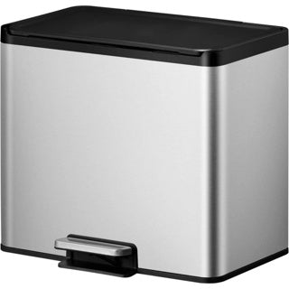 Eko Eko Pedal Bin Essential 2x15 L Matzilverkley