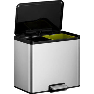 Eko Eko Pedal Bin Essential 2x15 L Matzilverkley