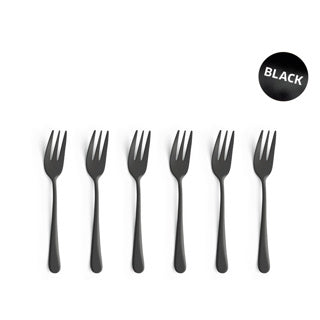 AMEFA Cake Fork Black 6 Stücke