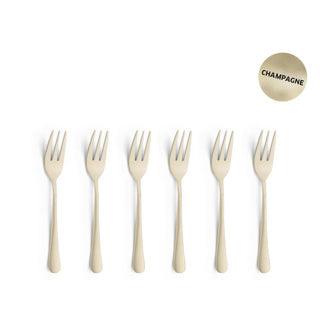 AMEFA Cakes Fork Champagner 6 Teile