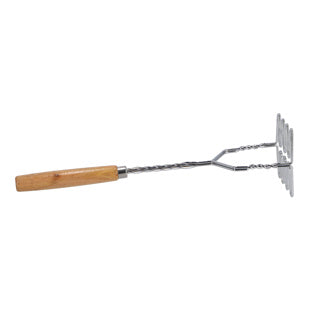 Kartoffel -Stamper -Holzgriff