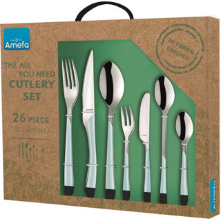 AMEFA AMEFA 26-teiliger Besteckset Eclat alles, was Sie brauchen, Himmelblau