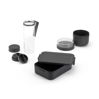 Brabantia Frühstück und Mittags -Set machen dunkel gre dunkelgrau