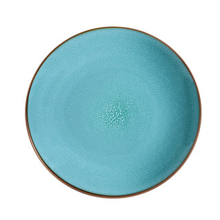 Fühlen Sie türkisfarbene Dessertbrett 21 cm