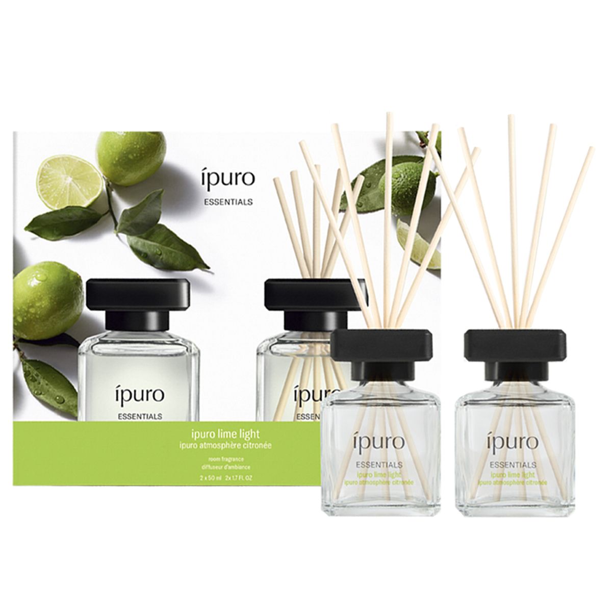 Ipuro Duftdiffusor Limette hell 2 x 50 ml