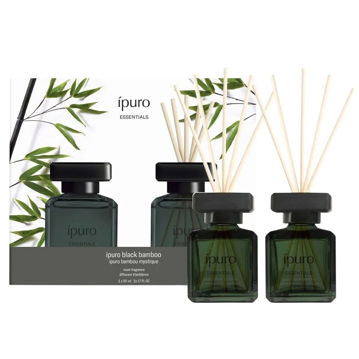 Ipuro Duftdiffusor schwarzer Bambus 2 x 50 ml