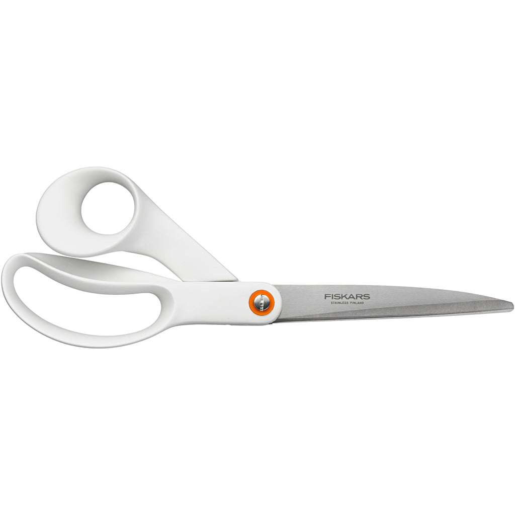 Fiskars Universalschere, L: 24 cm, Rechtshänder, weiß, 1 Stück