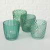Boltze Home Laterne Marilu H7,5cm Glas 4er Set