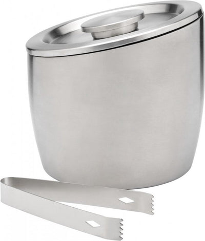 Leopold Wien - Eiskübel mit Deckel doppelwandig aus Edelstahl - 2,5l matt