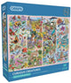 Gibsons – neugierige Kreaturen (von Janice Daughters) – 1000 Teile 68×49 cm (B×H) – Puzzle für Erwachsene