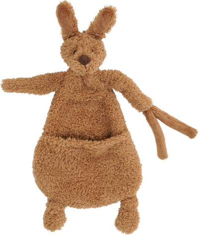 Happy Horse Känguru Kick Kuscheltuch 22 cm – braun – Babygeschenk