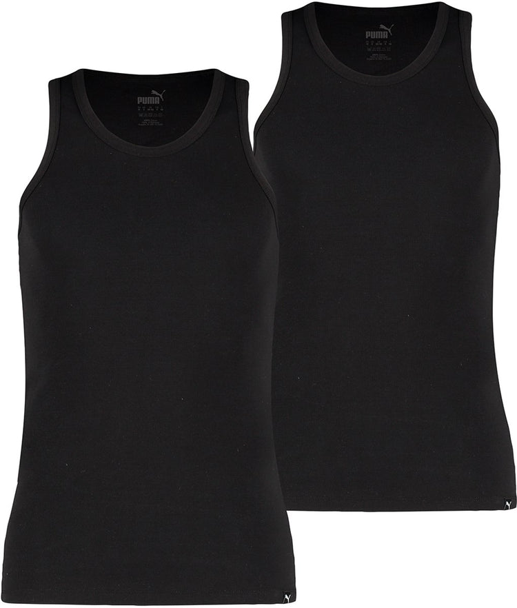 Puma Herren-Alltagsshirt – Schwarz – M – 2 Paar