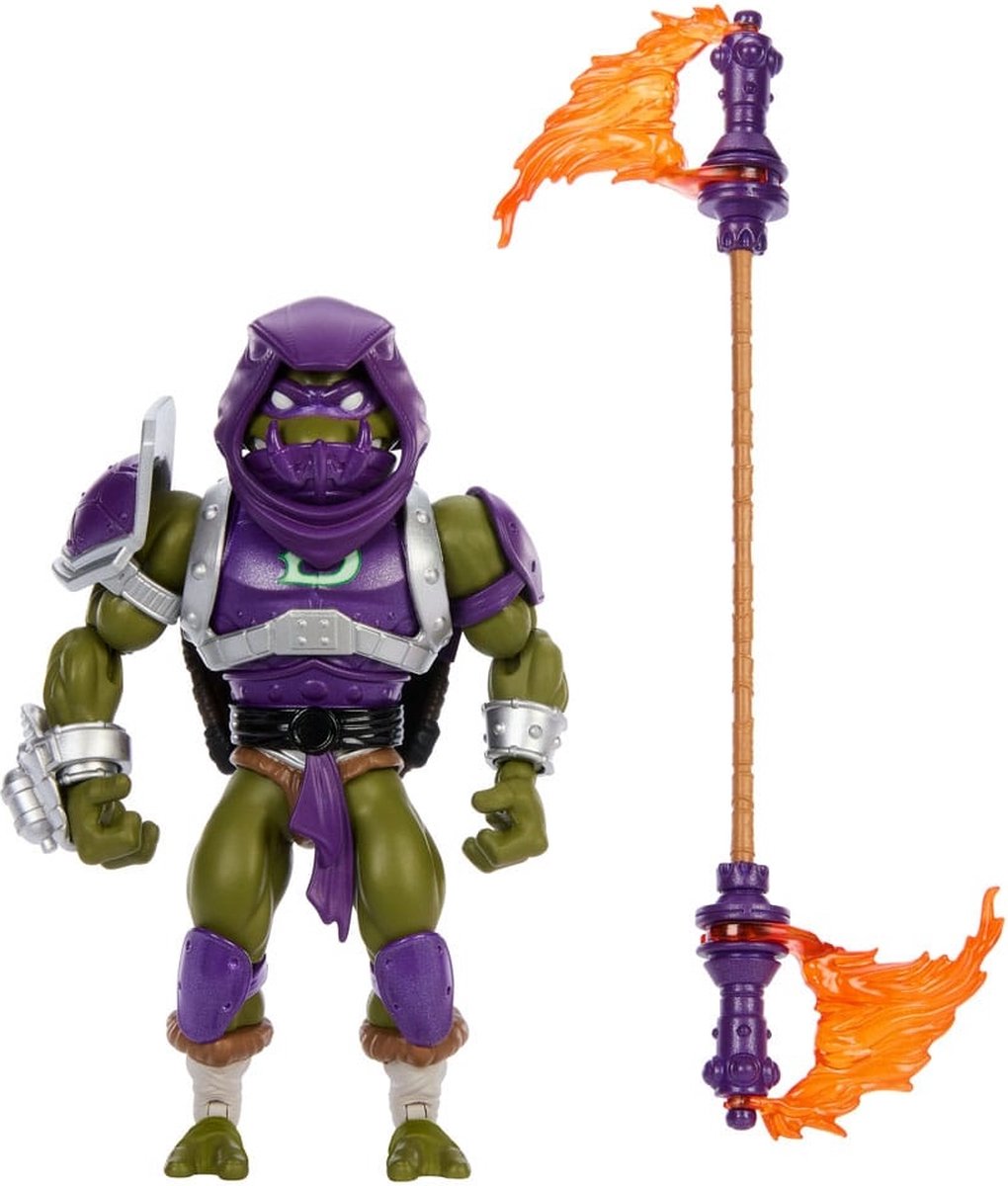 Mattel Motu x Tmnt: Turtles of Grayskull Actionfigur Donello 14 cm Actionfigur