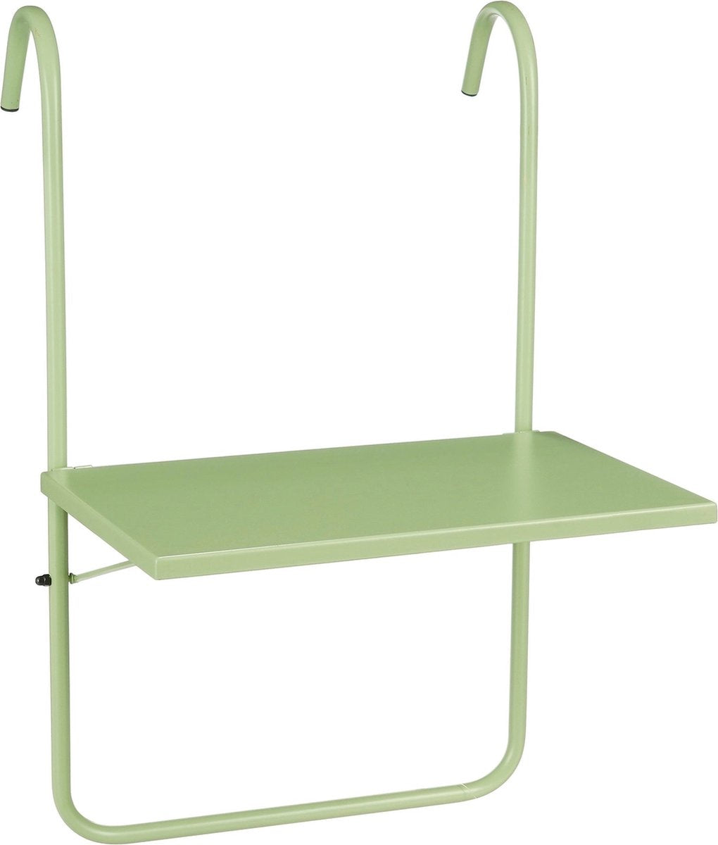 Mica Dekorationen Sitzbalkontisch – H57,5 x ø38 cm – Metall – Mintgrün