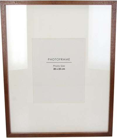 HD Collection Bilderrahmen aus Gummiholz, braun, 20 x 25 cm