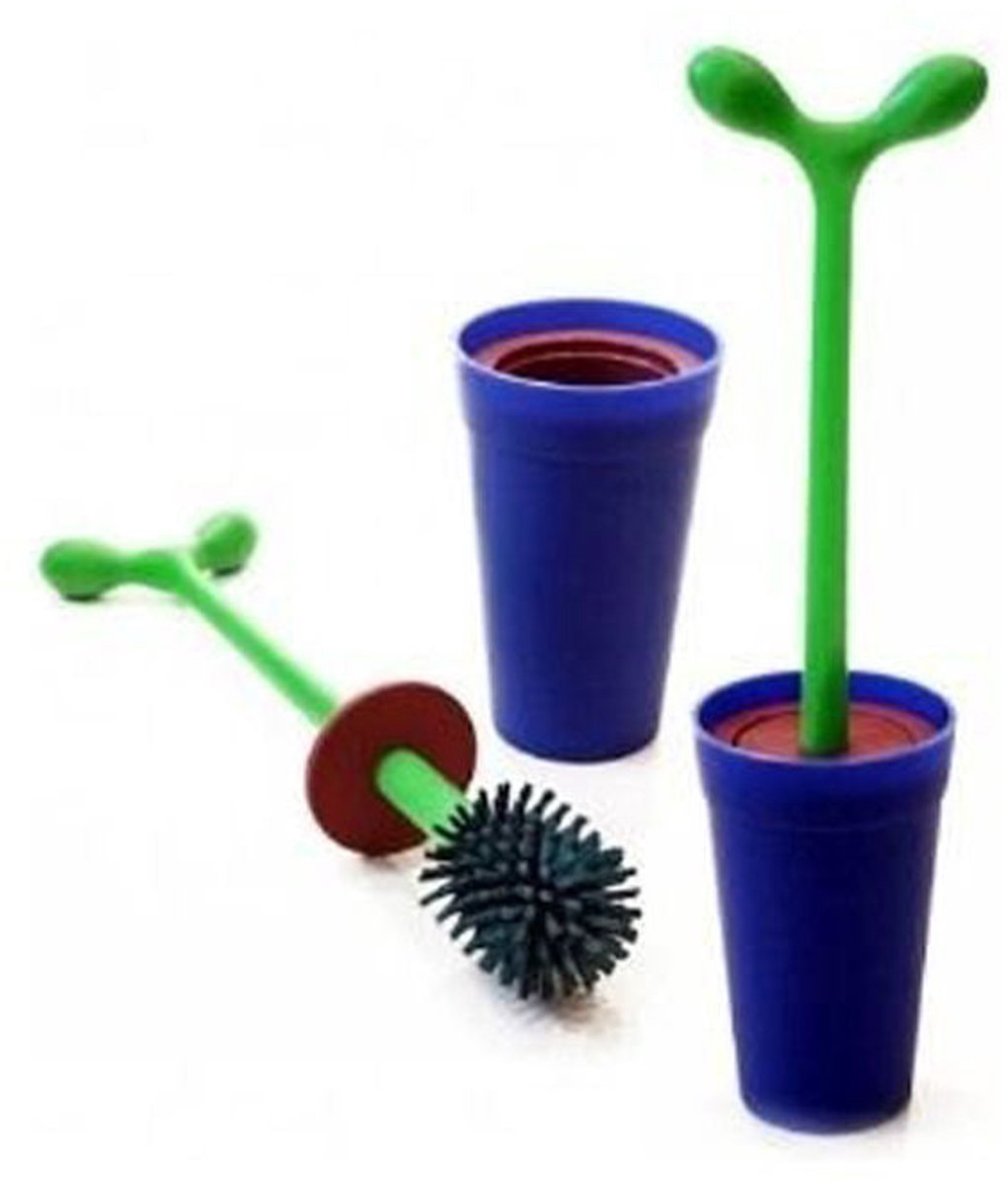 Alessi Merdolino Toilettenbürste – Kunststoff – Blaugrün