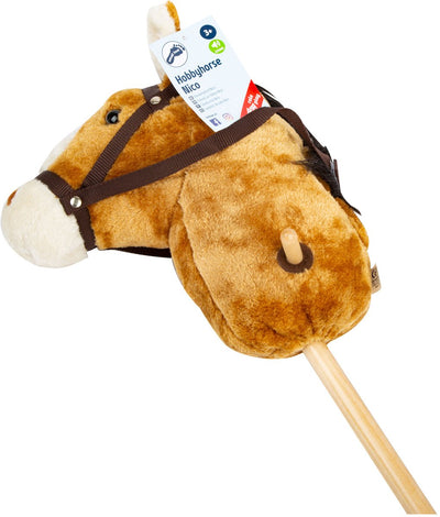 Kleiner Fuß Holz Hobby Pferd Nico, 88 cm