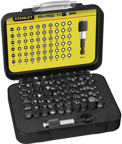 Stanley Handwerkzeug-Bit-Set Expert Pro 1 4 – Bithalter (61-teilig) – 1-13-902