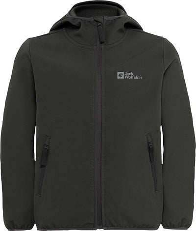 Jack Wolfskin Fourwinds Jacket Kinder Outdoorjacke – Granite Black – 128