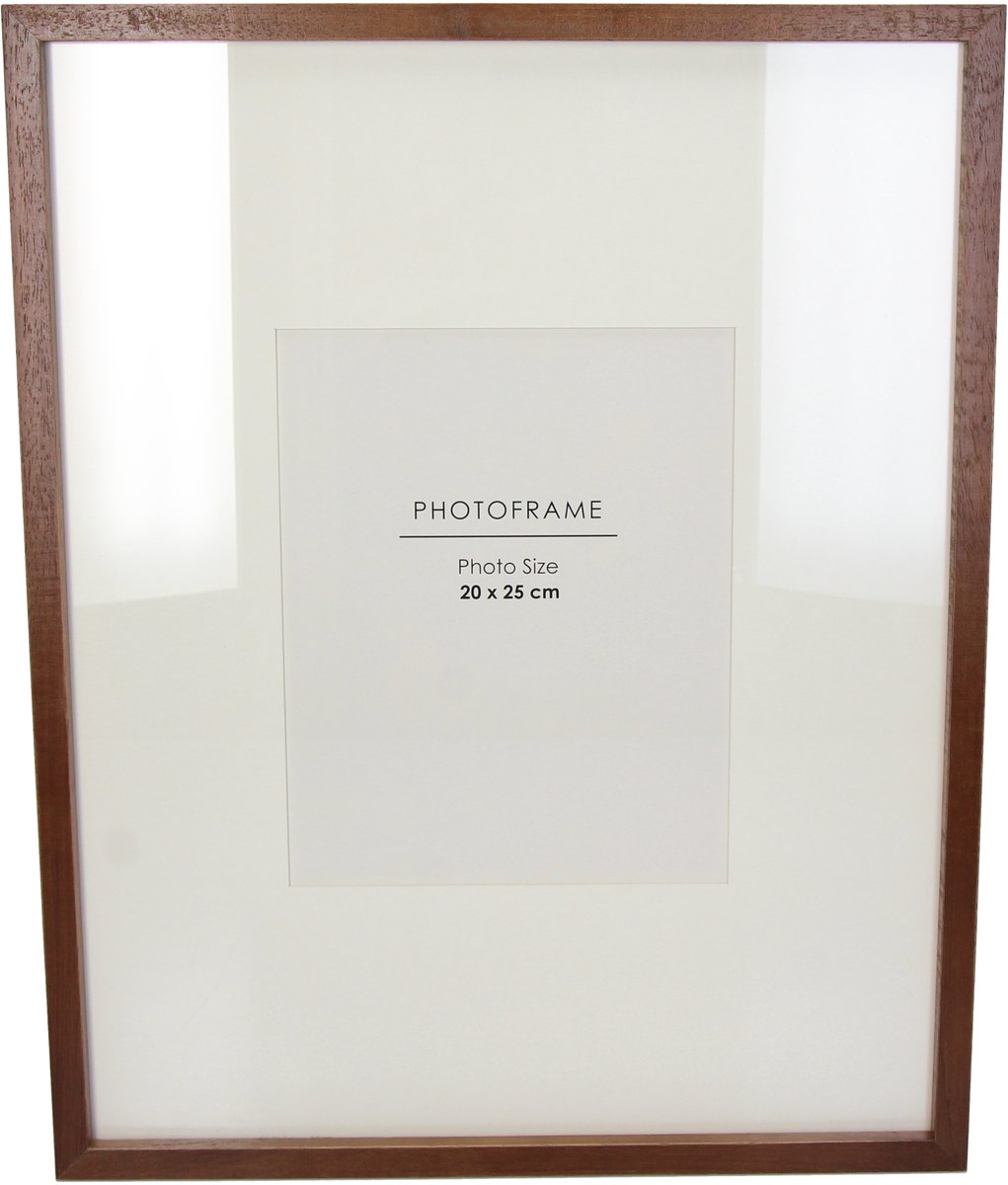 HD Collection Bilderrahmen aus Gummiholz, braun, 20 x 25 cm
